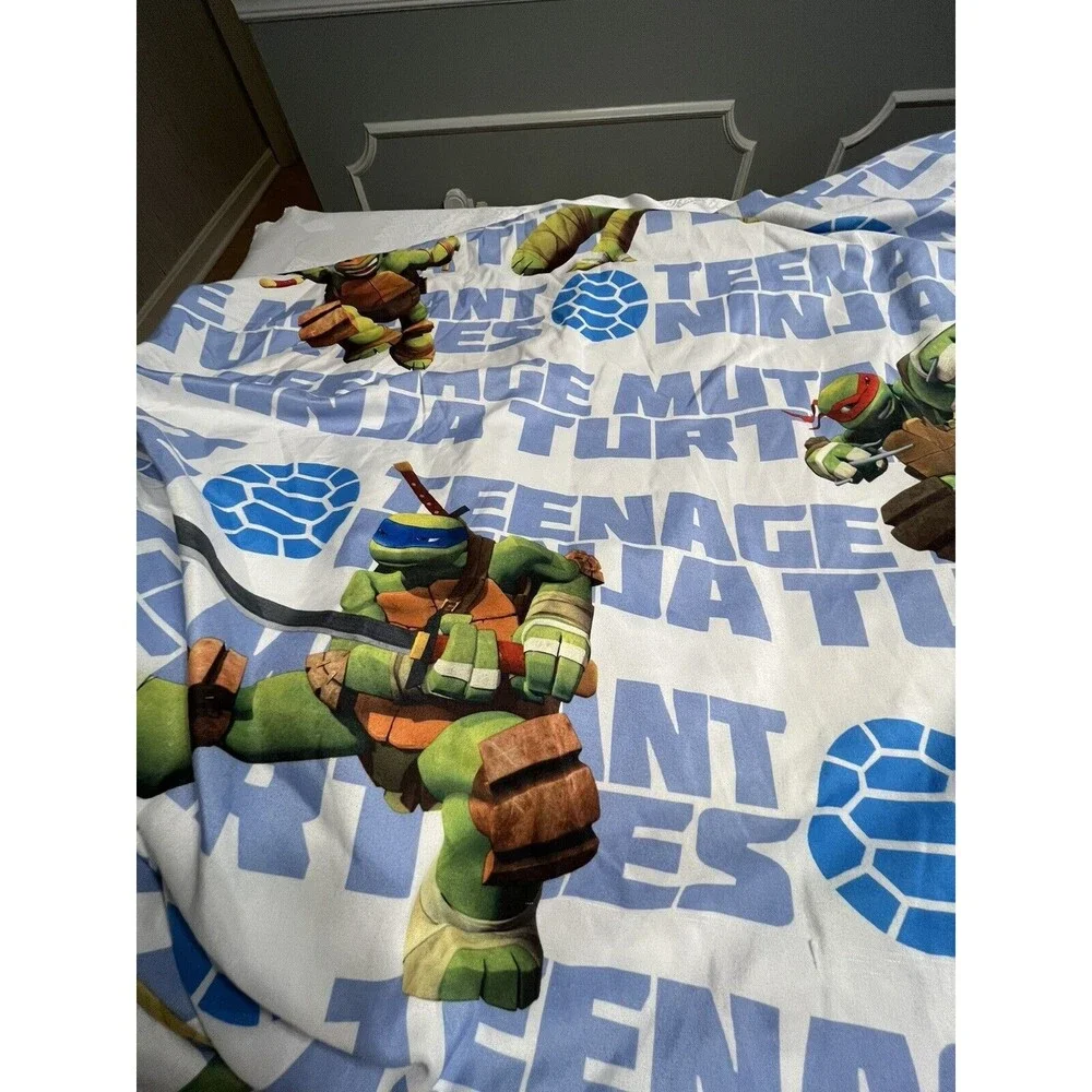 Teenage Mutant Ninja Turtles Fit & Flat Twin Size Sheets (no Pillowcase)